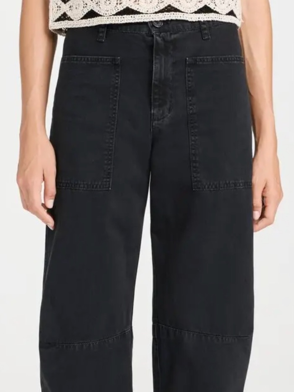 Velvet by Graham & Spencer Brylie Barrel Leg Pants in Vintage Black (4) - Picture 4 of 10